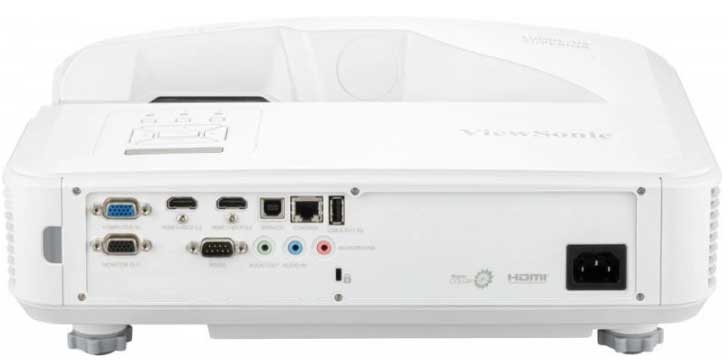 viewsonic ls832wu arka panel bağlantılar