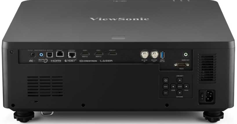 viewsonic ls950-4k arka panel bağlantılar