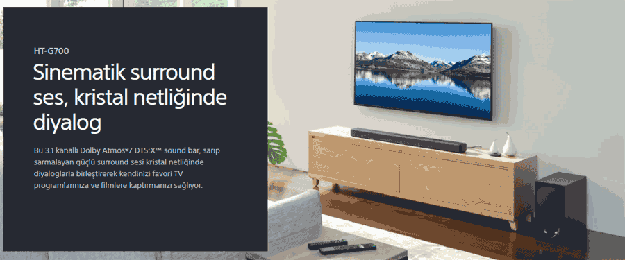 sony ht-g700 soundbar ses sistemi