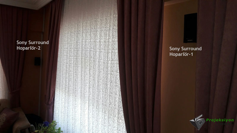 ev sinema projeksiyon cihazı ve ses sistemi ev sinema projeksiyon sistemi fotograf