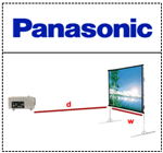 Panasonic Projeksiyon Mesafe Hesaplama