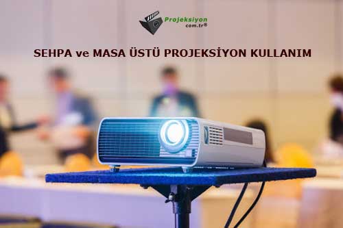 masa ve sehpa üzerinde projeksiyon cihazı kurulumu