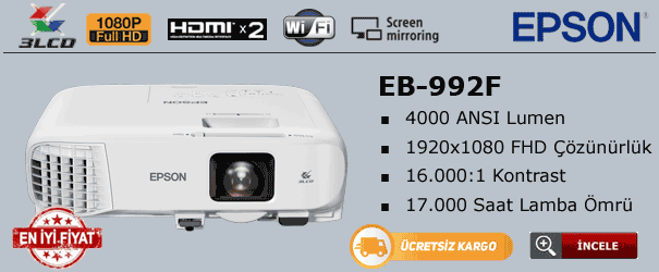 Epson eb-992f kablosuz projeksiyon cihazı