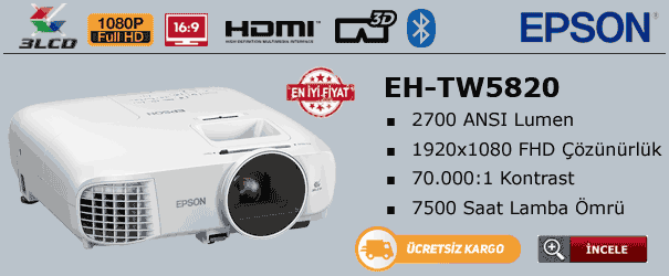 epson tw5820 projeksiyon cihazı