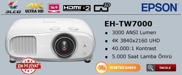 epson tw7000 4k projeksiyon cihazı