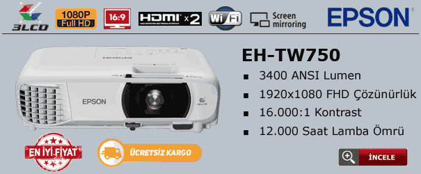 epson tw750 projeksiyon cihazı