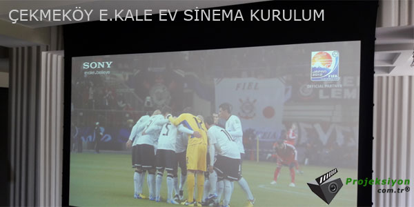 Çekmeköy E.Kale Ev Sinema Projeksiyon Kurulumu Fotografı