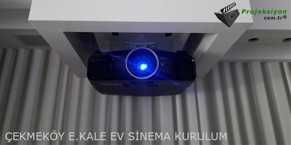 Çekmeköy E.Kale Ev Sinema Projeksiyon Kurulumu Fotografı