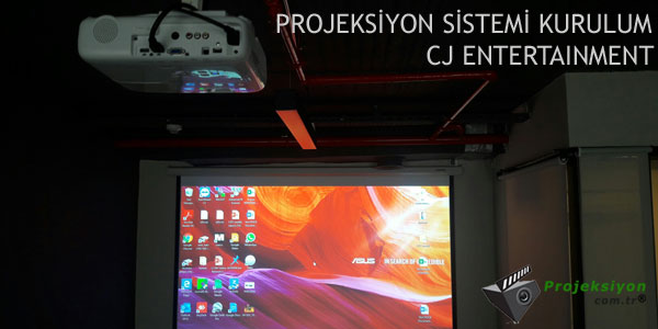 >CJ entertainment Projeksiyon Sistemi Kurulum Resimi