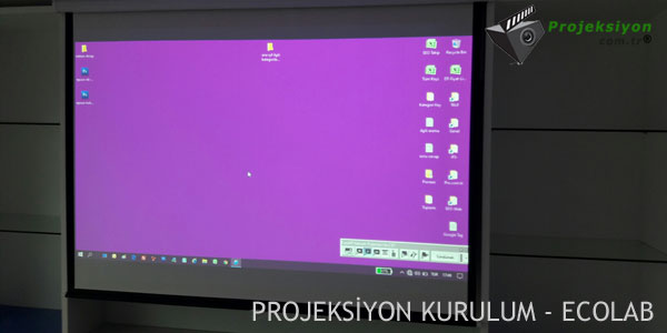 >Ecolab Tuzla Projeksiyon Sistemi Kurulum Fotoğraf