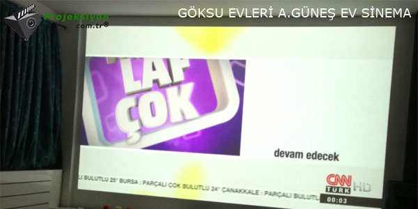 Göksu Evleri A.Gunes Ev Sinema Projeksiyon Sistemi Kurulum Fotograf