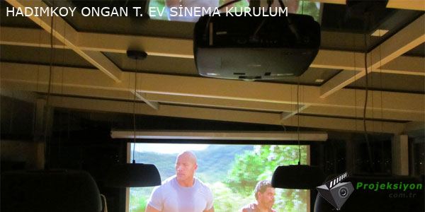 Hadımköy Ongan Tekstil Ev Sinema Odası Projeksiyon Sistem Kurulumu Fotograf