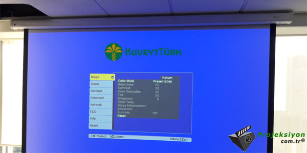 Kuveyttürk Projeksiyon Sistemi Kurulum Resim