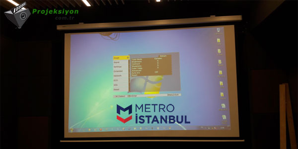 Metro İstanbul Projeksiyon Sistemi Kurulum Resim