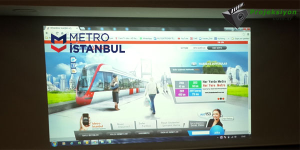 Metro İstanbul Projeksiyon Sistemi Kurulum Resim