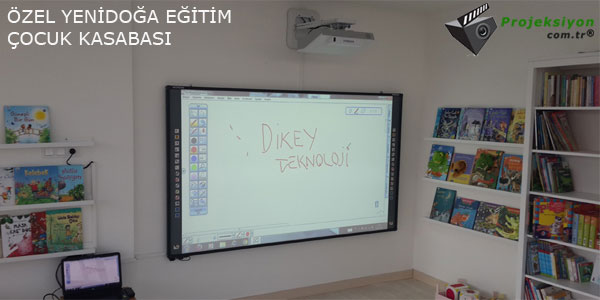 Özel Yenidoğa Eğitim Çocuk Kasabası Akıllı Tahta Sistemi Kurulum Fotoğrafı