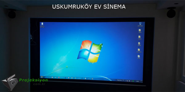 Uskumruköy Ev Sinema Projeksiyon Sistemi Kurulum Fotograf