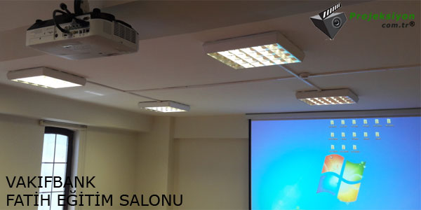 Vakıfbank Fatih Eğitim Salonu Projeksiyon Sistemi Kurulumları Resmi